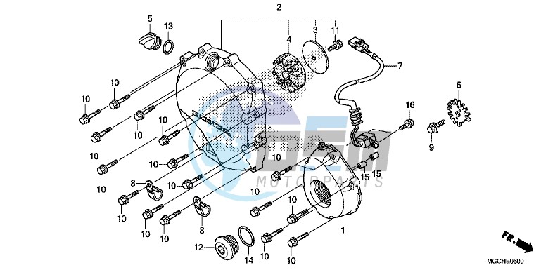 RIGHT CRANKCASE COVER