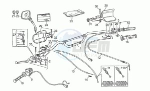 Quota 1000 drawing Handlebar - controls