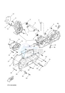 NS50N AEROX NAKED (1PL8 1PL8 1PL8) drawing CRANKCASE