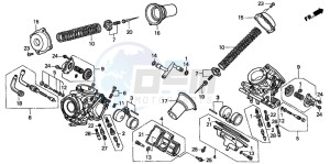 VT1100C3 drawing CARBURETOR (COMPONENT PARTS)