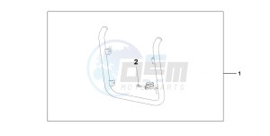 VT750C drawing CHROME RADIATOR