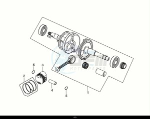 FIDDLE IV 50 (XG05W1-EU) (E5) (M1-M3) drawing CRANK SHAFT