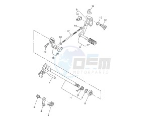 YBR 250 drawing SHIFT SHAFT