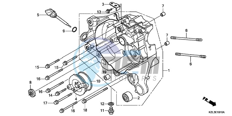 RIGHT CRANKCASE