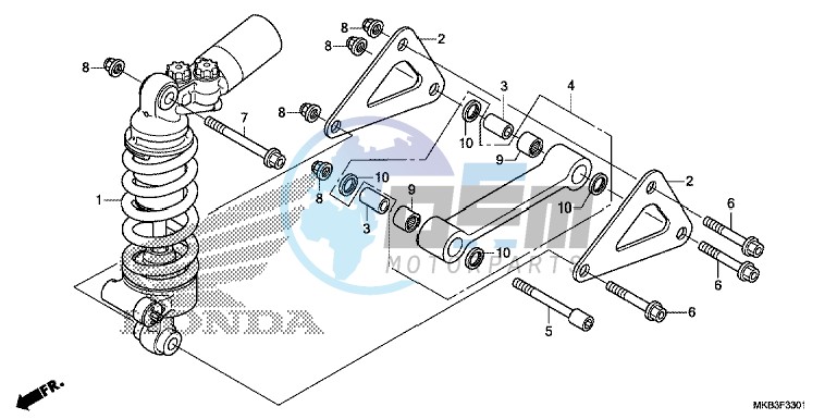 REAR CUSHION (CBR1000S/ SA)