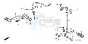 CB600F39 Spain - (SP / ST 25K) drawing PEDAL