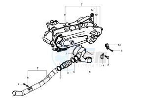 Fly 4T 50 drawing Clutch cover