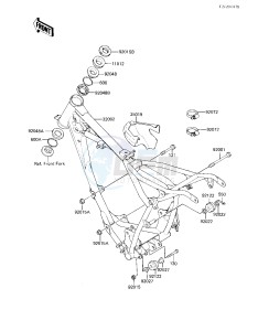 KX 80 E [KX80] (E1) [KX80] drawing FRAME_FRAME FITTINGS