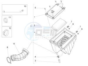 RS 125 4T E4 ABS EMEA EU drawing Air box