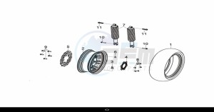 CRUISYM 300 (LV30W1Z1-EU) (L9) drawing RR. CAST WHEEL