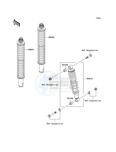 KVF360 4x4 KVF360ACF EU GB drawing Shock Absorber(s)