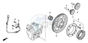 NT700V drawing PULSE GENERATOR/ STARTING CLUTCH