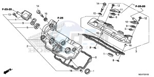 VFR1200XF CrossTourer - VFR1200X 2ED - (2ED) drawing CYLINDER HEAD COVER