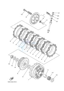 MT07 700 (1WSG) drawing CLUTCH