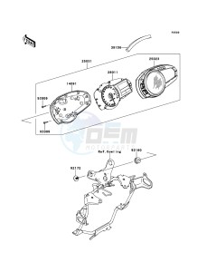 Z750 ABS ZR750MCF UF (UK FA) XX (EU ME A(FRICA) drawing Meter(s)