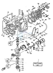 55B drawing CYLINDER--CRANKCASE