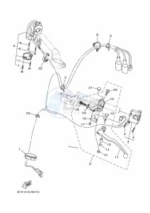 YZF320-A YZF-R3 (B2X8) drawing HANDLE SWITCH & LEVER