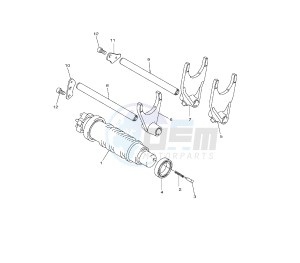 V-MAX 1700 drawing SHIFT CAM AND FORK