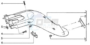 Liberty 50 4t drawing Rear mudguard