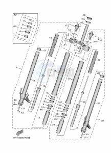 MT-09 MTN890 (B7NJ) drawing FRONT FORK