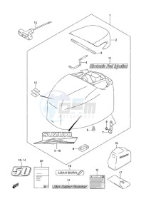 DF 50A drawing Engine Cover High Thrust