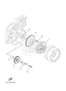 YB125 (2CS5) drawing STARTER CLUTCH