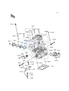 NINJA_250SL BX250AFSA XX (EU ME A(FRICA) drawing Cylinder Head