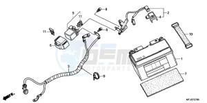 CBR600RRC drawing BATTERY