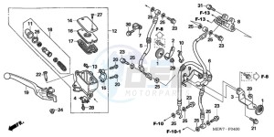 NT700VA F drawing FR. BRAKE MASTER CYLINDER