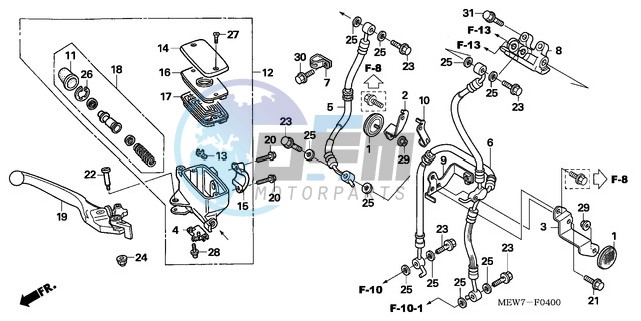 FR. BRAKE MASTER CYLINDER