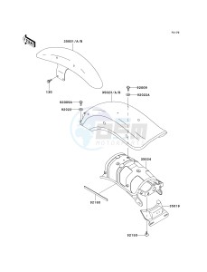 EN 500 C [VULCAN 500 LTD] (C6-C9) [VULCAN 500 LTD] drawing FENDERS