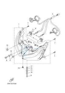 YP125RA (ABS) X-MAX 125 ABS (2DM2 2DM2) drawing HEADLIGHT