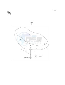 KVF 650 E [BRUTE FORCE 650 4X4 HARDWOODS GREEN HD] (E1) E1 drawing SEAT