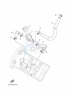 XSR900 MTM850 (BAE1) drawing AIR INDUCTION SYSTEM