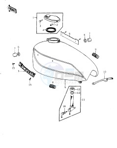 KZ 1000 G [CLASSIC] (G1) [CLASSIC] drawing FUEL TANK