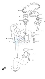 DF 300AP drawing Oil Pump