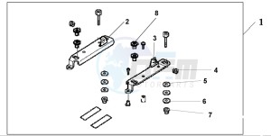 XL125V VARADERO drawing TOP BOX FITTING K