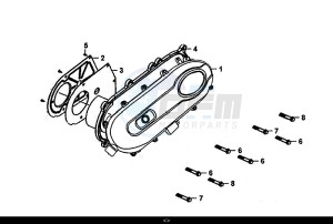 MIO 50I (45 KM/H) (FS05W1-EU) (E4) (L8-M0) drawing L. CRANK CASE COVER