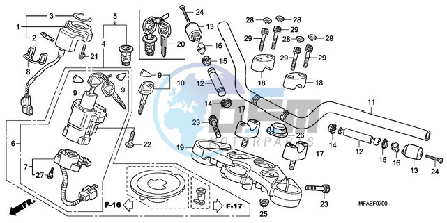 HANDLE PIPE/TOP BRIDGE