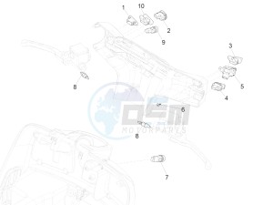 GTS 125 4T E4 ABS (EMEA) drawing Selectors - Switches - Buttons