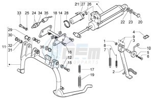 X9 500 Evolution (abs) drawing Central stand