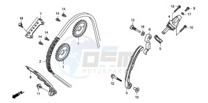 CBF600N drawing CAM CHAIN/TENSIONER (CBF600S8/SA8/N8/NA8)