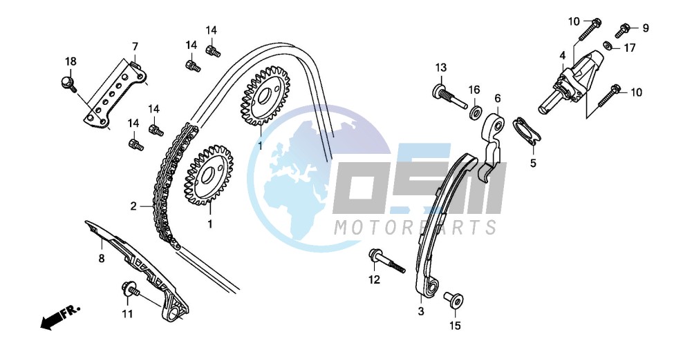 CAM CHAIN/TENSIONER (CBF600S8/SA8/N8/NA8)