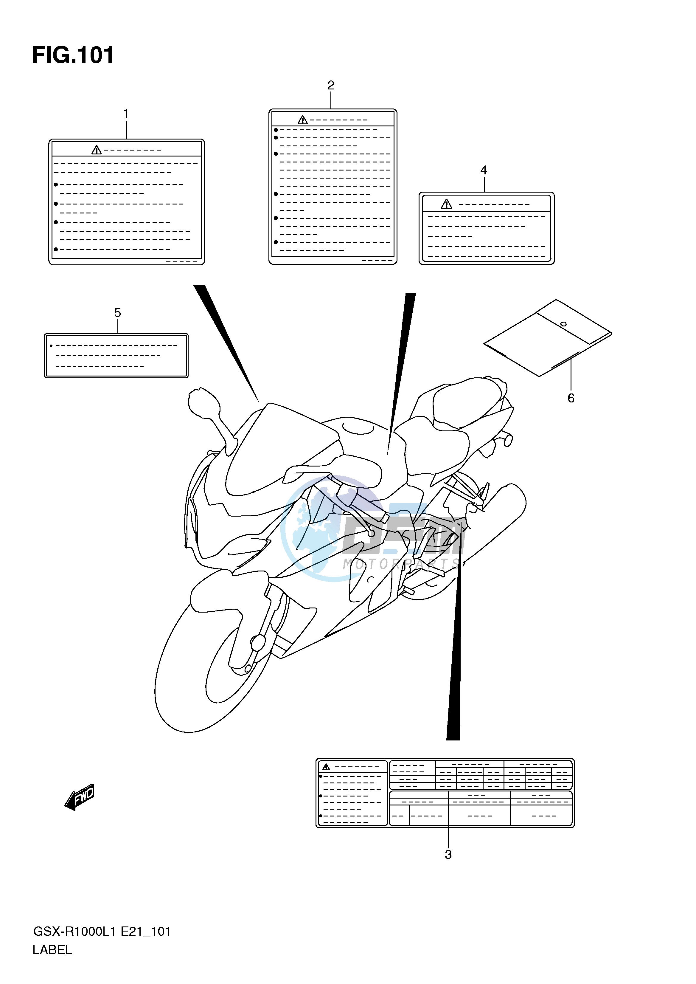 LABEL (GSX-R1000L1 E24)