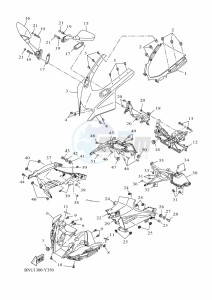 YZF125-A YZF-R125 (BNU1) drawing WINDSHIELD