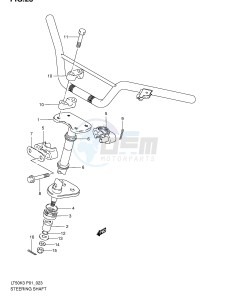 LT50 (P1) drawing STEERING SHAFT