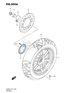 UH125 ABS BURGMAN EU drawing REAR WHEEL