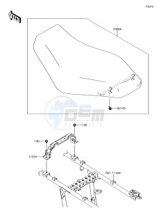 BRUTE FORCE 750 4x4i EPS KVF750GGF EU drawing Seat