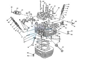 RIVER 500 drawing CYLINDER HEAD