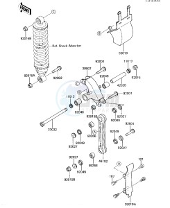 KX 60 B [KX60] (B1-B4) [KX60] drawing REAR SUSPENSION